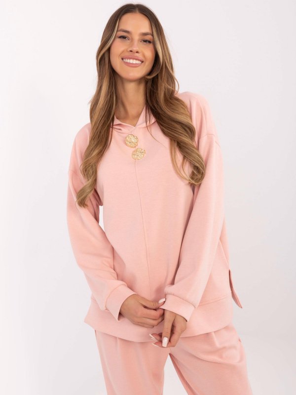 Bluza-DHJ-BL-20510.68-brzoskwiniowy rozmiar - ONE SIZE