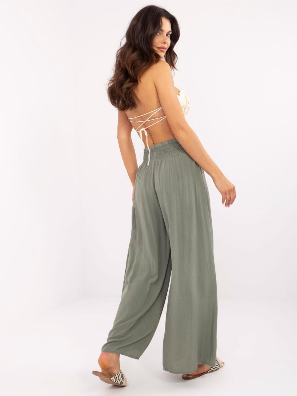 Spodnie-TW-SP-BI-3069.94-khaki rozmiar - S