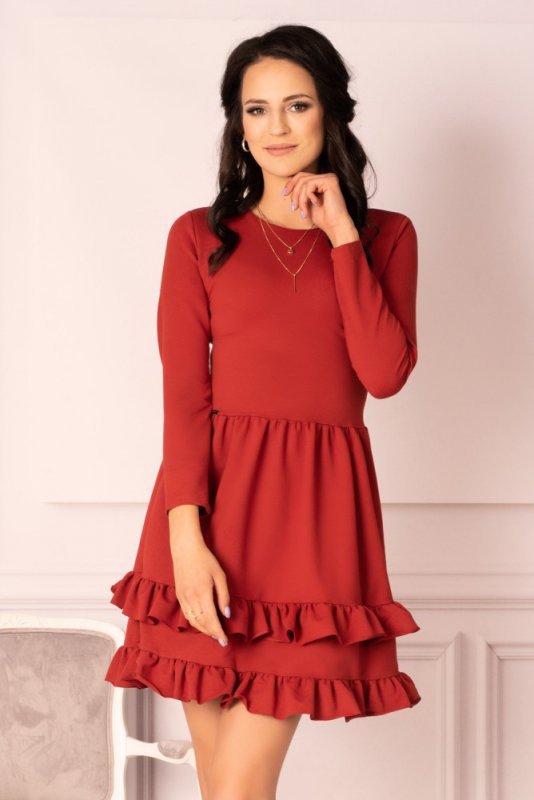 Sukienka Madelana Brick Red rozmiar - XL