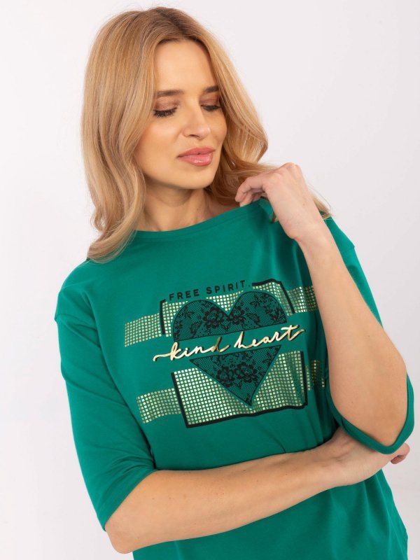 Bluzka-CLM-BZ-0012.94-zielony rozmiar - S