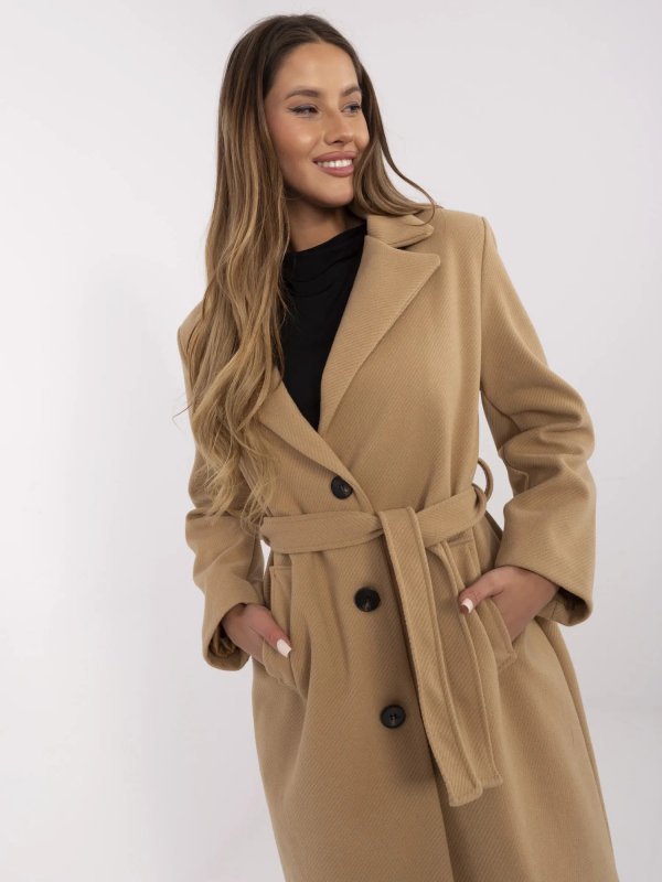 Płaszcz-MO-PL-1804.00-camelowy rozmiar - ONE SIZE