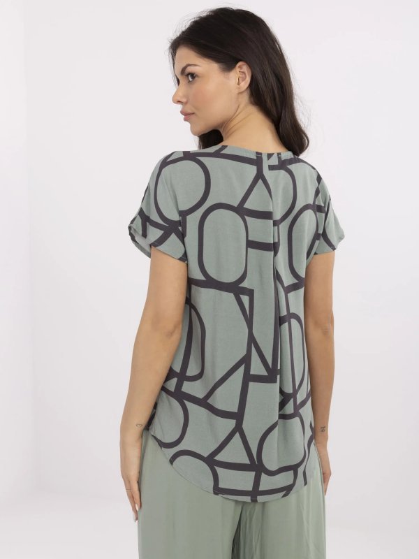 Bluzka-D73771M11171D-khaki rozmiar - XL