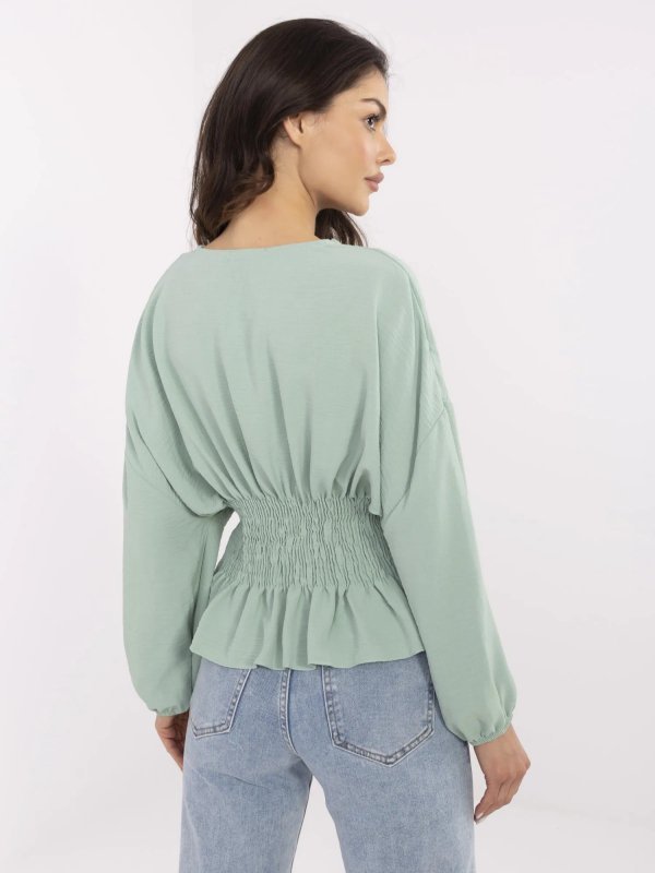 Bluzka-D50021F11088A-pistacjowy rozmiar - M/L