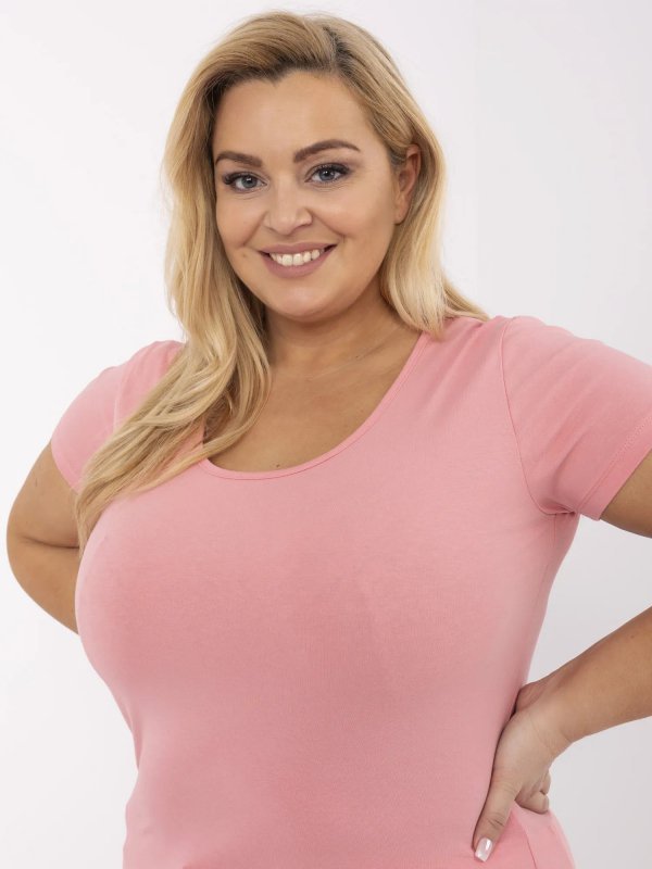 T-shirt-RV-TS-A556.03-brzoskwiniowy rozmiar - XL