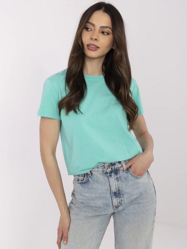 T-shirt-CLM-TS-1640.87-turkusowy rozmiar - S
