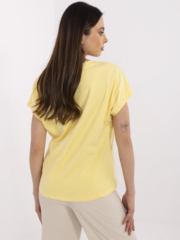 T-shirt-CLM-TS-1729.86-żółty rozmiar - L