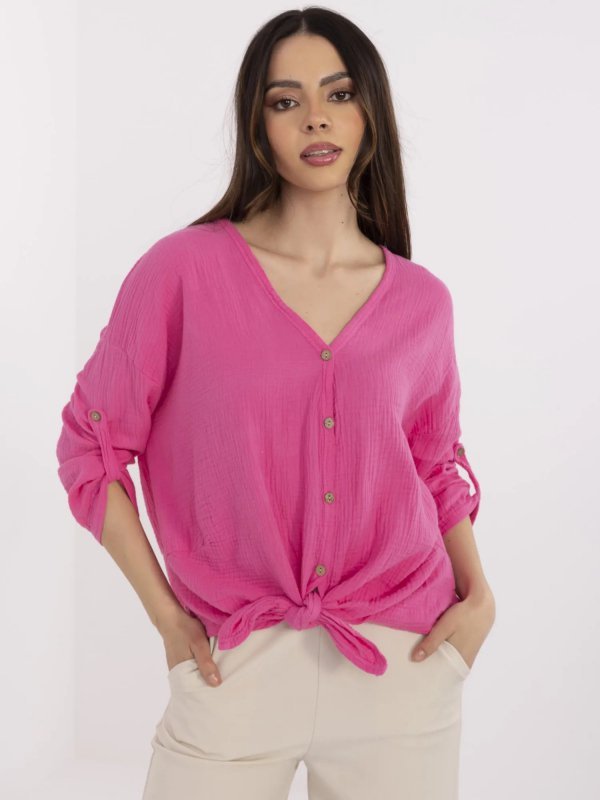 Koszula-DHJ-KS-25108.60P-fluo różowy rozmiar - ONE SIZE