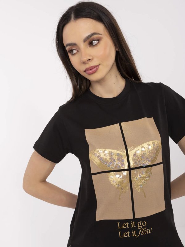 T-shirt-CLM-TS-1704.85-czarny rozmiar - XL