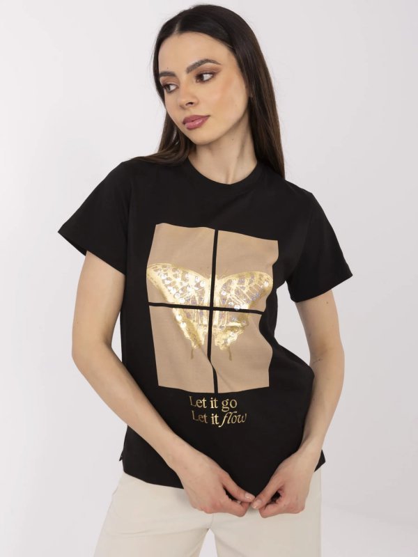T-shirt-CLM-TS-1704.85-czarny rozmiar - XL