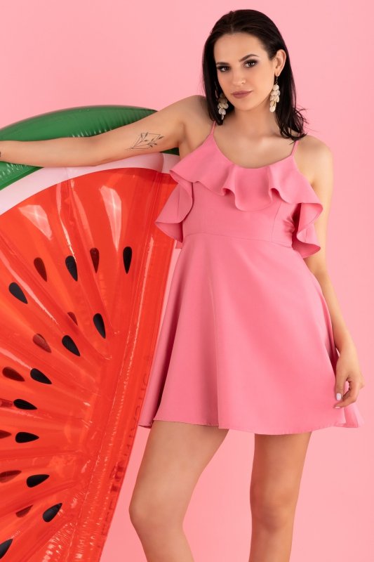 Sukienka Cooreo Pink D63 rozmiar - XL
