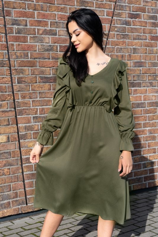 Sukienka Ratsim Khaki D09 rozmiar - S