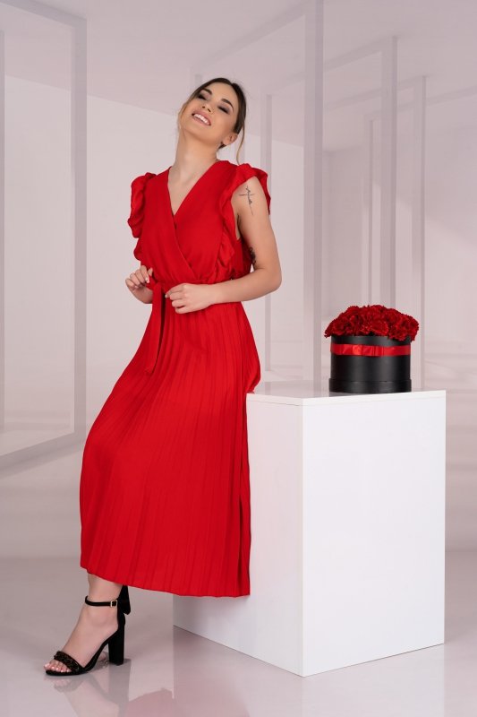Sukienka Merlotina Red D03 rozmiar - S