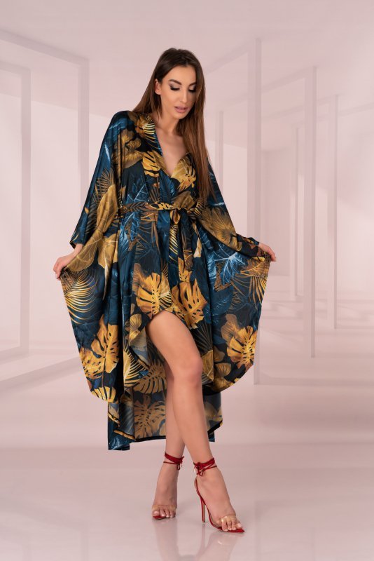 Szlafrok Handis Aquareel Collection Print LivCo Corsetti Fashion rozmiar - ONE SIZE