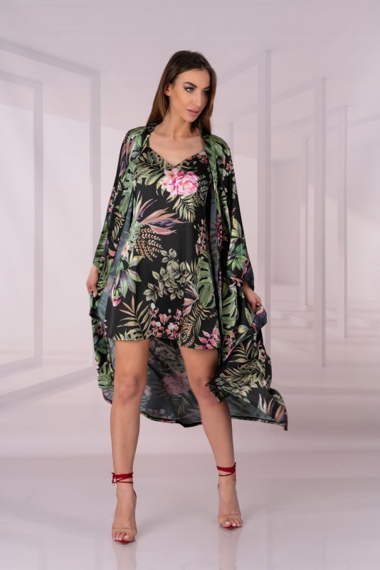 Szlafrok Atenna Aquareel Collection Print LivCo Corsetti Fashion rozmiar - ONE SIZE