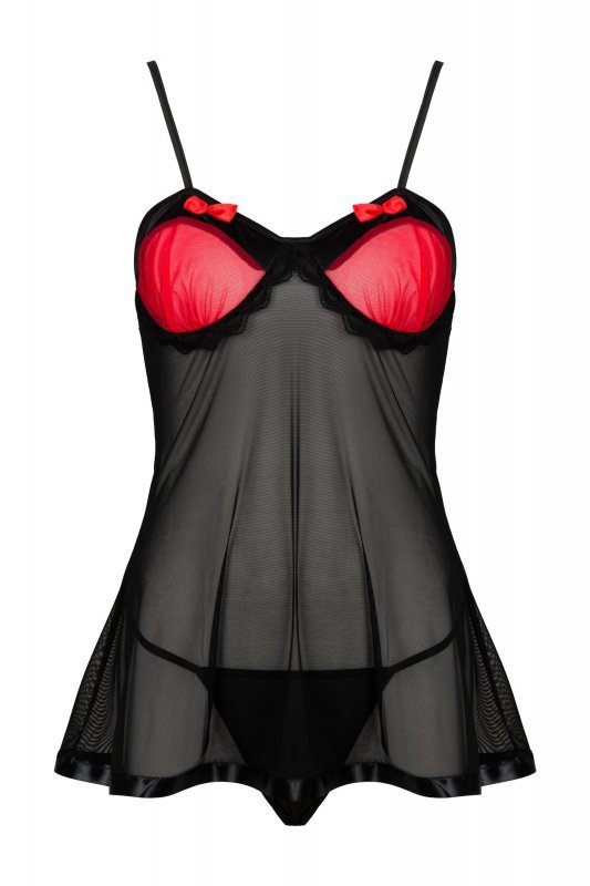 Zmysłowa Koszulka Damska Ritea Black Czarny LivCo Corsetti Fashion rozmiar - S/M