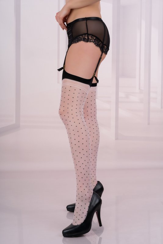 Pończochy Tarini 20 DEN White Biały LivCo Corsetti Fashion  rozmiar - 2