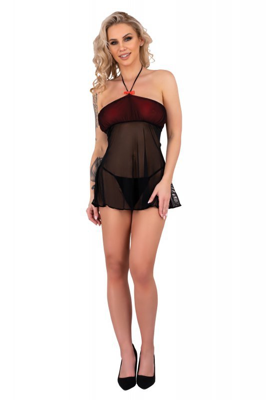 Zmyslowa Koszulka Damska Febrenn Black Czarny LivCo Corsetti Fashion rozmiar - S/M