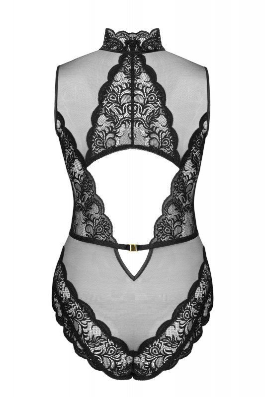 Body Sagen Black Czarny Collection LivCo Corsetti Fashion rozmiar - S/M