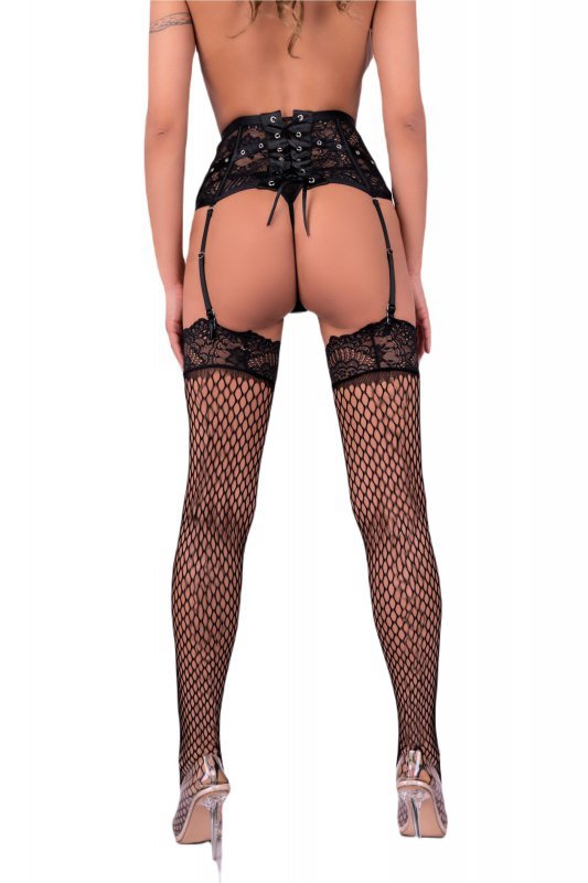 Pończochy Aufdaria Black Czarny LivCo Corsetti Fashion  rozmiar - L/XL