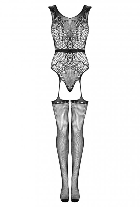 Bodystoking Nustola Black Czarny LivCo Corsetti Fashion  rozmiar - S/L