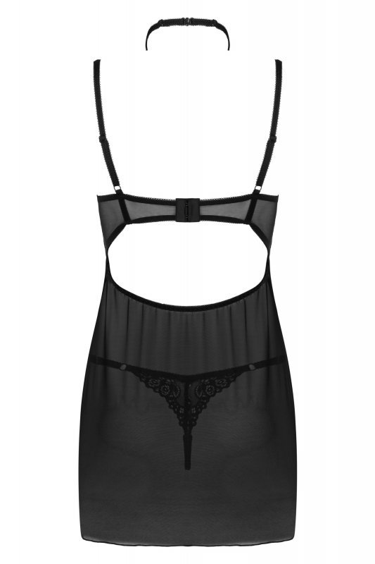 Zmysłowa Koszulka Damska Binella For The Senses Black Czarny Collection LivCo Corsetti Fashion rozmiar - L/XL