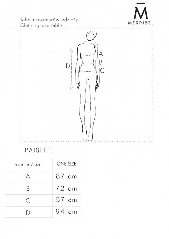 Kardigan Paislee Azzuro rozmiar - ONE SIZE