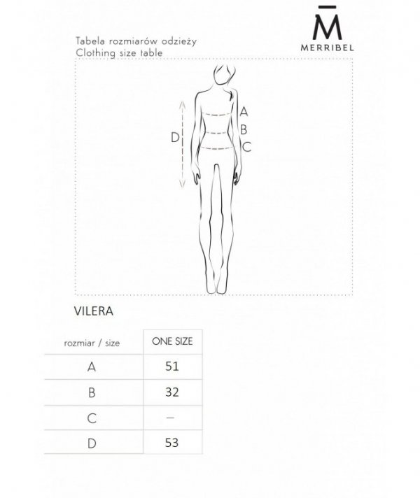 Bluzka Vilera Beige rozmiar - ONE SIZE