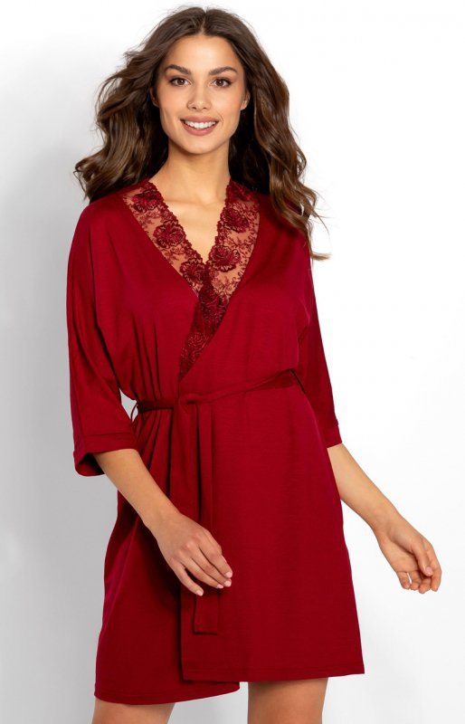 Szlafrok Damski Model Allure 223368 Wine - Momenti Per Me