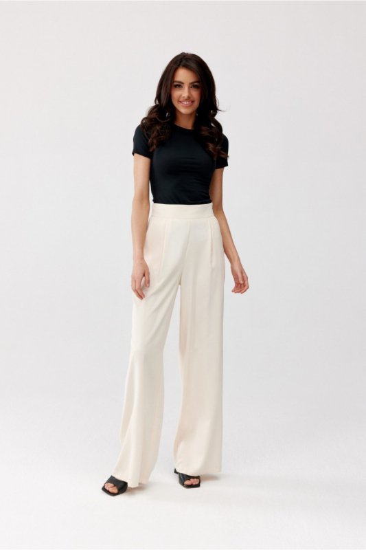 Spodnie Damskie Model Alaya BEJ SPD0032 Light Beige - Roco Fashion