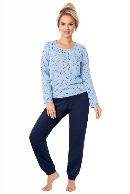 Donna Piżama damska Star long granatowa