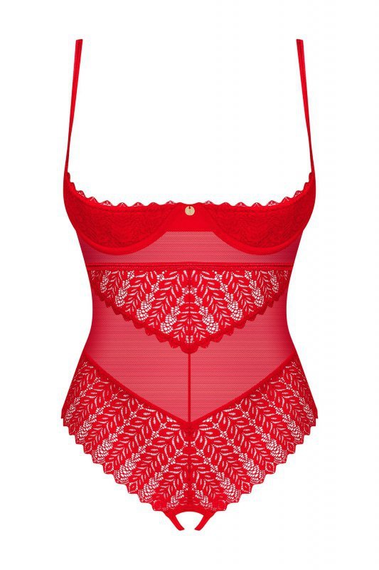 Obsessive Body otwarte Ingridia czerwone