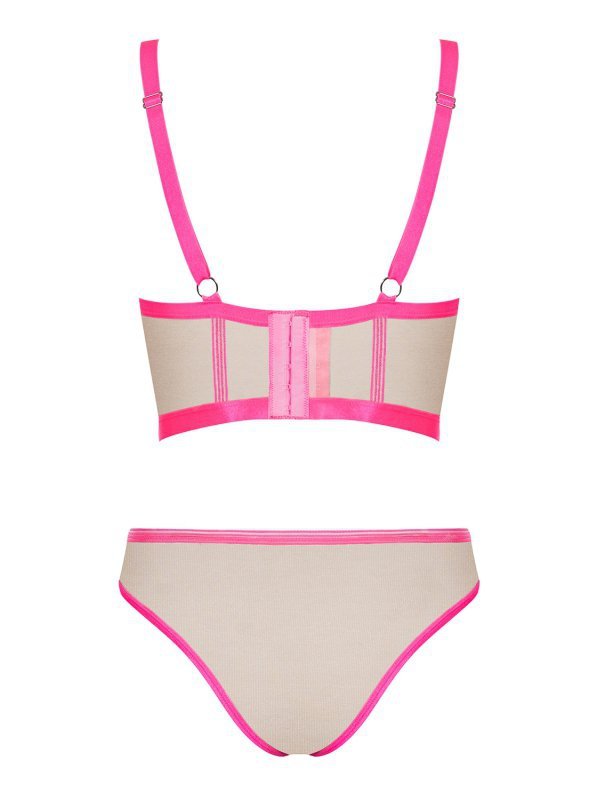 Obsessive Top i figi Nudelia neon pink