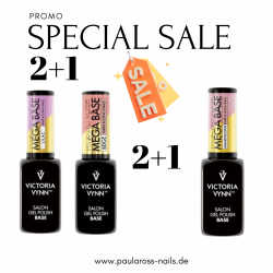 PROMO 2+1 MEGA BASE(Lilac+Beige+shimmer peach)8ml
