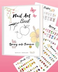 E-Book zum Ausdrucken Nail Art Book Spring into Summer 10 Seiten (über 400 Designs) 97 PLN