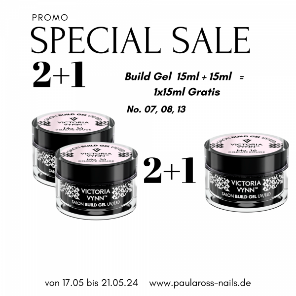 PROMO 2+1 (build gel no 07 + 08 + 13) 15 ml