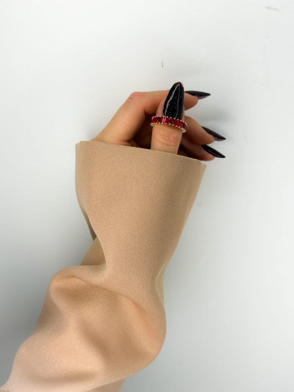 JACKENÄRMEL  BEIGE GLITZER