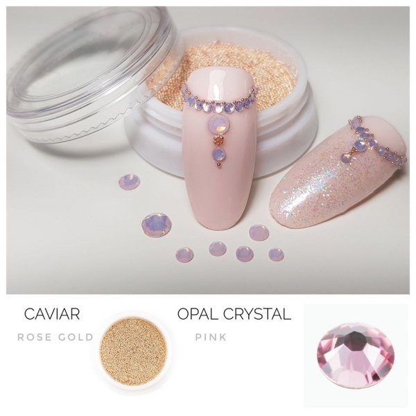 Opal Crystals SS6 PINK 50st.