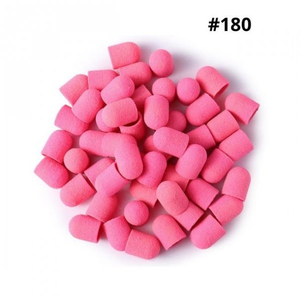 Schleifkappen PINK 10mm Körnung 180/ 10st.