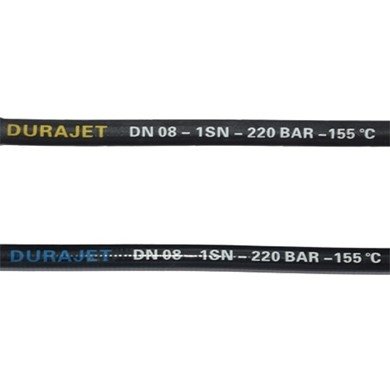 Wąż ciśnieniowy DURAJET DN6*1 220 bar Black Smooth