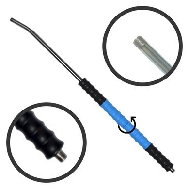 Lanca gięta Iso 77 - 700 mm black- blue- black