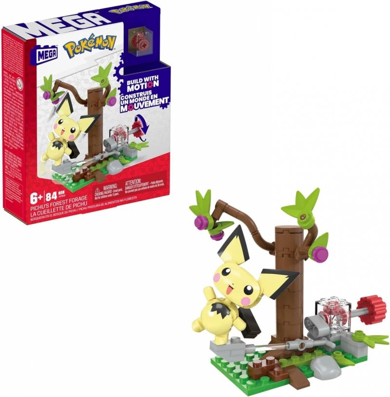  MEGA Pokemon Leśna przygoda Pichu Zestaw klocków (84 elementy)