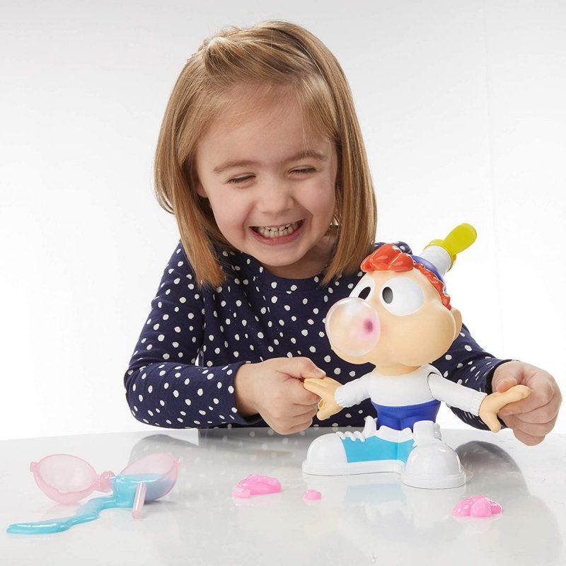 Zestaw Play-Doh Balonowy Karol dla dzieci w wieku od 3 lat z 2 pojemnikami różowej i niebieskiej masy plastycznej Play-Doh Slime