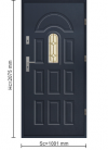 Drzwi Zewnętrzne Stalowe 55mm Wzór T20 Londyn 