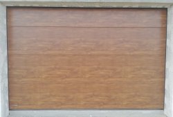 Brama Garażowa Segmentowa 2500 mm x 2100 mm Złoty Dąb KONFIGURATOR