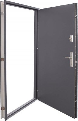 WIKĘD Drzwi Zewnętrzne EXPERT 64 mm grubości Wzór 26 Orzech + OŚCIEŻNICA THERMO 