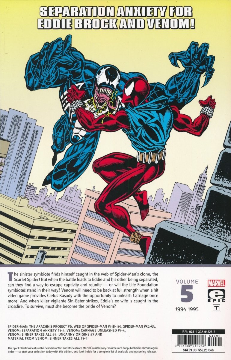 VENOM EPIC COLLECTION CARNAGE UNLEASHED TP [9781302948252