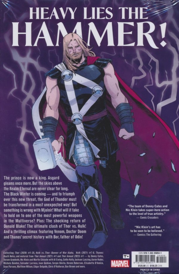 THOR BY DONNY CATES AND NIC KLEIN OMNIBUS HC [STANDARD] [9781302958541] **PROMOCJA TOMY**
