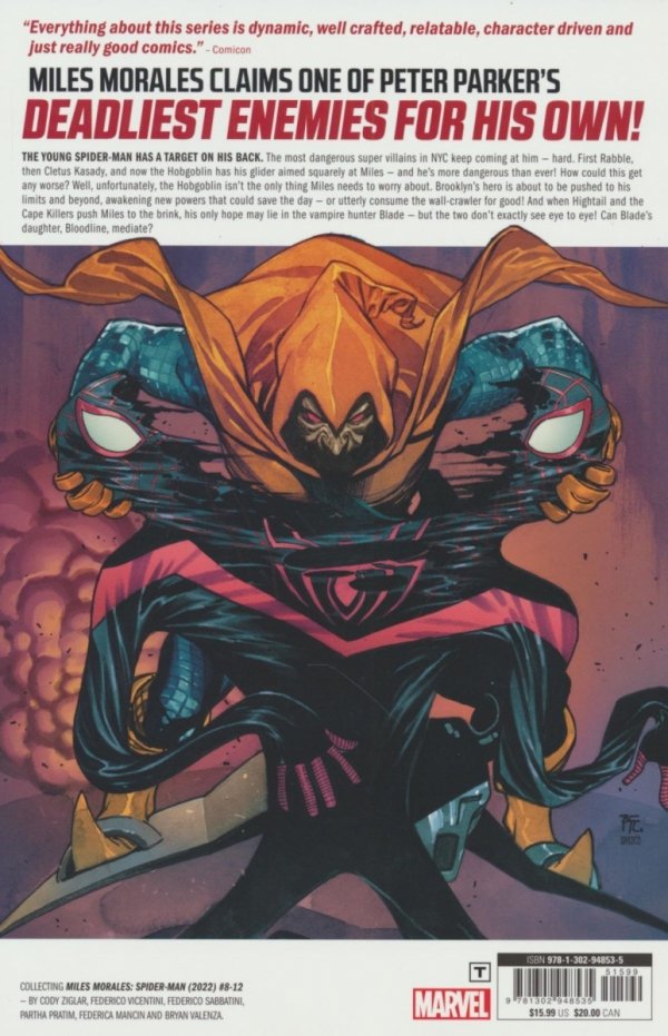 MILES MORALES SPIDER-MAN VOL 02 BAD BLOOD TP [9781302948535]