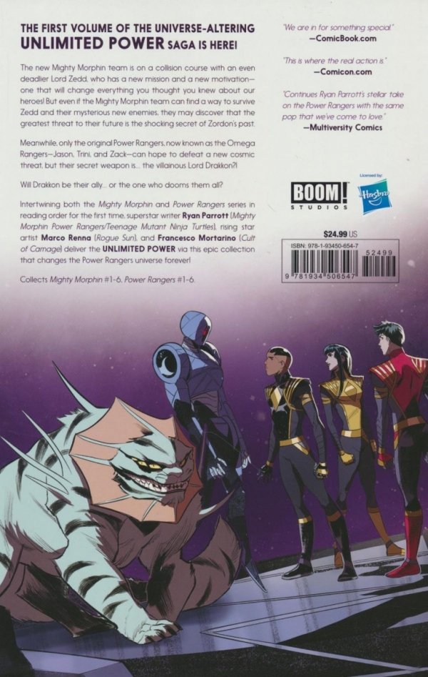 MIGHTY MORPHIN POWER RANGERS UNLIMITED POWER VOL 01 TP [9781934506547]