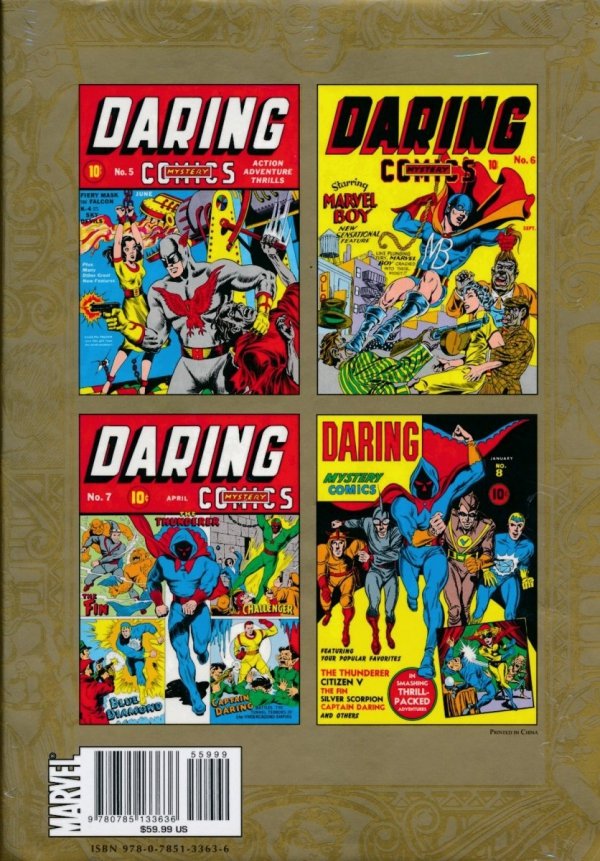MARVEL MASTERWORKS GOLDEN AGE DARING MYSTERY VOL 02 HC [STANDARD] [9780785133636]